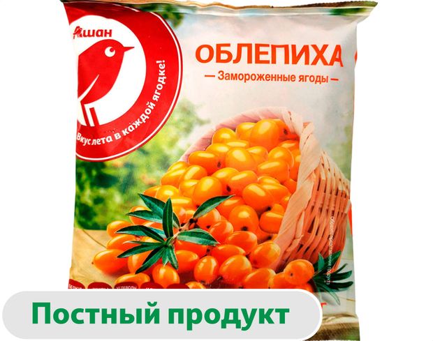 Ягодная смесь Облепиха АШАН Красная птица замороженная, 300 г