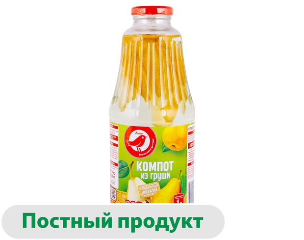 Компот АШАН Красная птица из груши 1 л 200₽