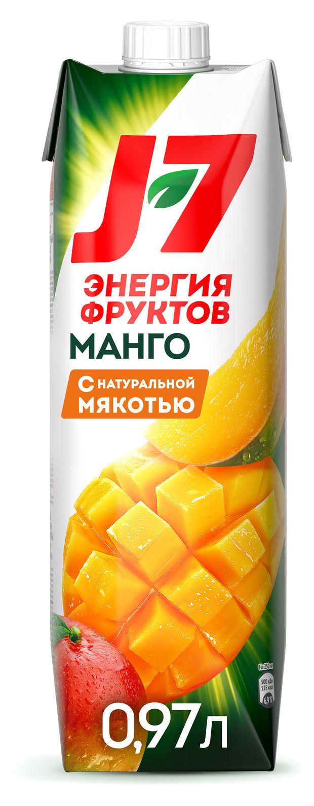 Нектар J7 Манго с мякотью, 970 мл