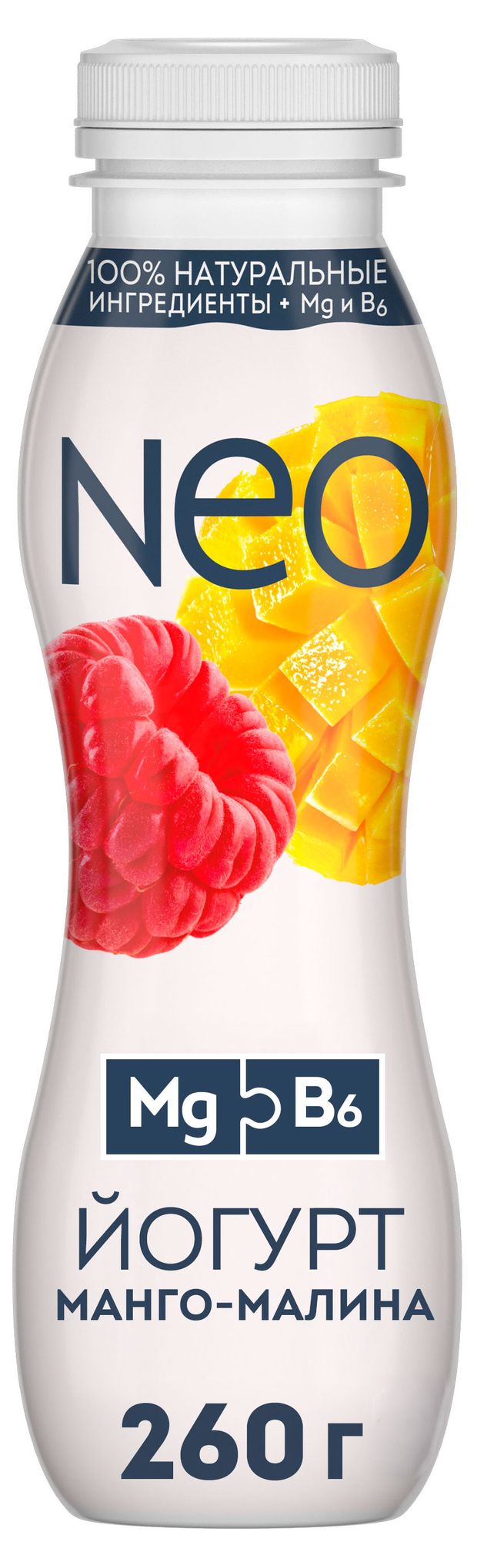 Йогурт питьевой Neo манго малина 1,5% БЗМЖ, 260 г