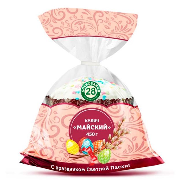 Кулич Хлебозавод 28 Пасхальный Майский, 450 г