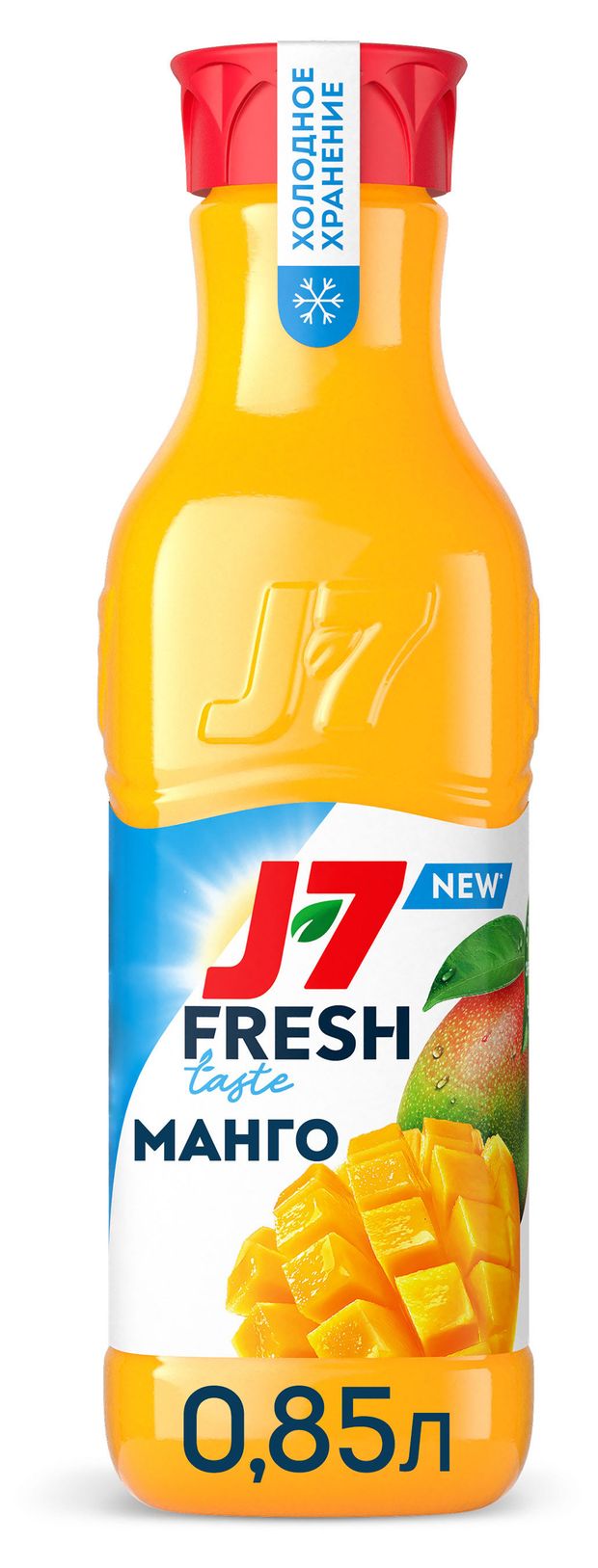 Нектар J7 Манго с мякотью охлажденный, 0,85 л