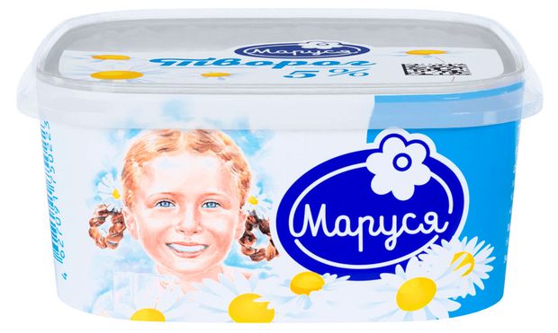 Творог классический рассыпчатый Маруся ванночка 5% БЗМЖ, 500 г