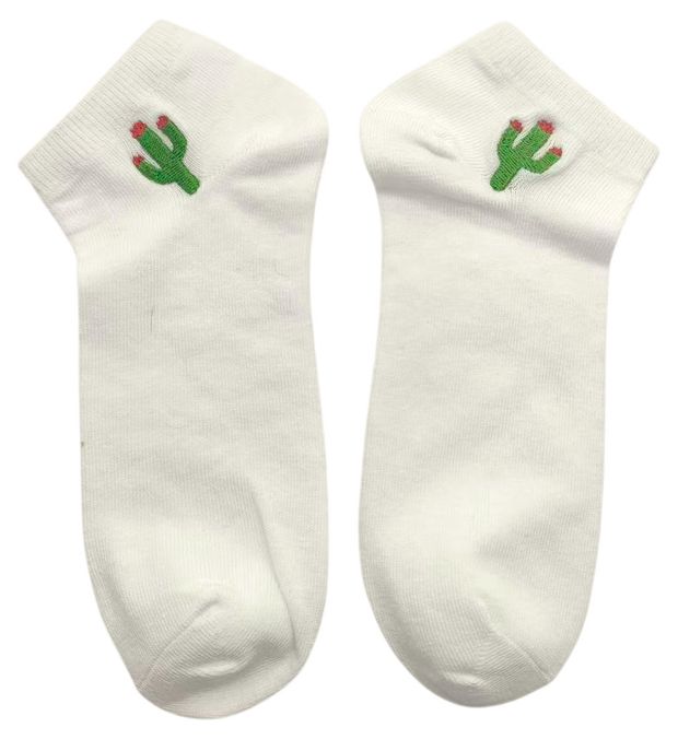 Носки женские укороченные белые, р 38-42