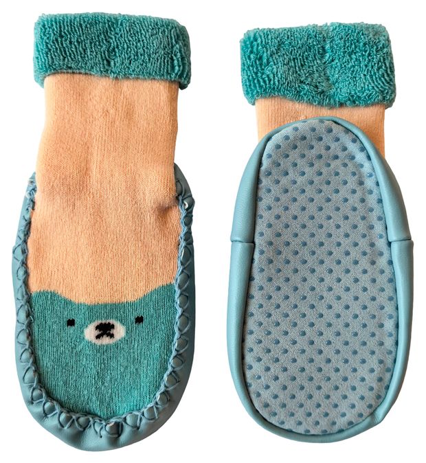 Носки детские InExtenso с подошвой голубые, р.12/13-13/14