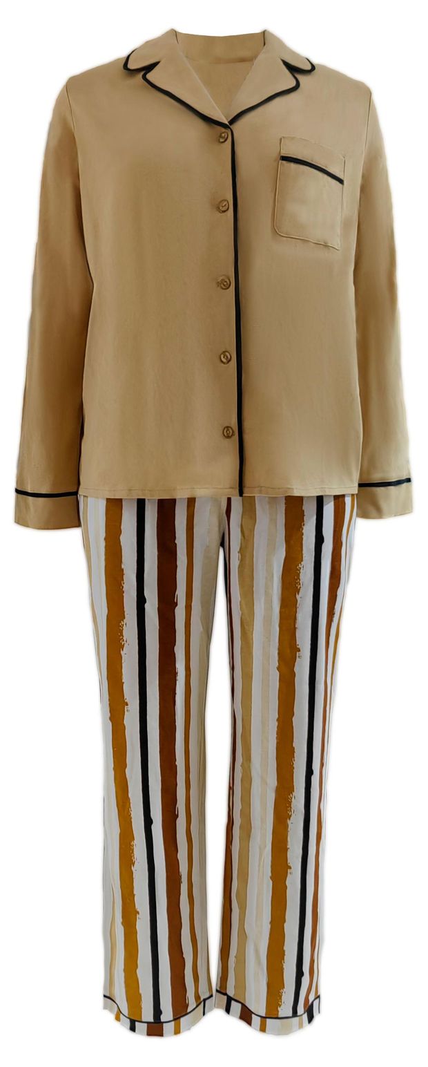 Пижама женская InExtenso бежевая, р.S-XXL