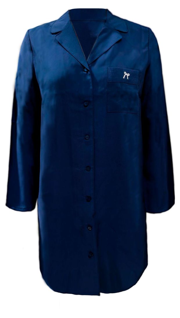 Сорочка женская InExtenso темно-синяя, р.S-XXL