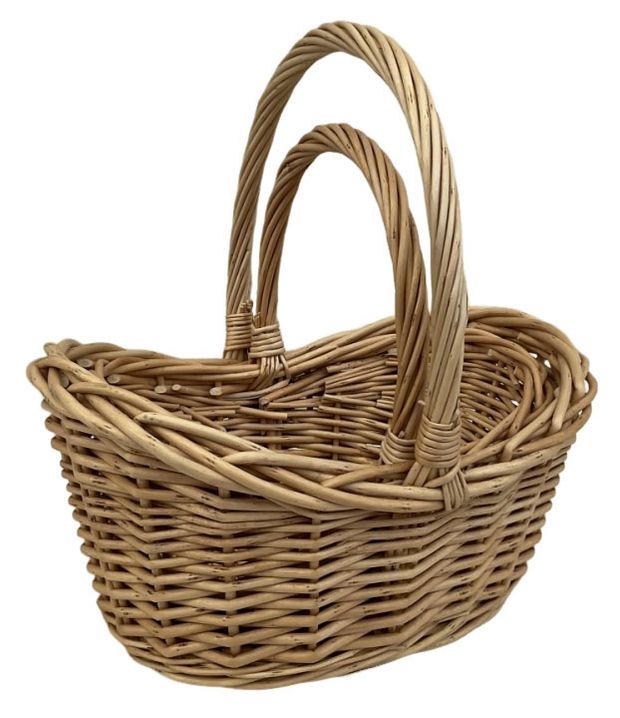 Корзины из лозы коричневые, 2 шт