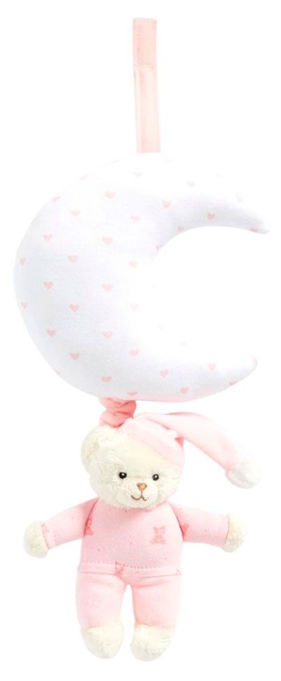 Игрушка мягкая подвесная Mothercare Кубик Медвежонок в колпаке с месяцем