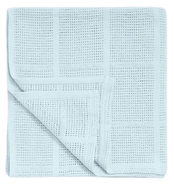 Одеяло детское Mothercare ажурное голубое, 70х90 см