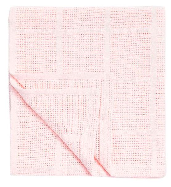 Одеяло детское Mothercare ажурное розовое, 70х90 см