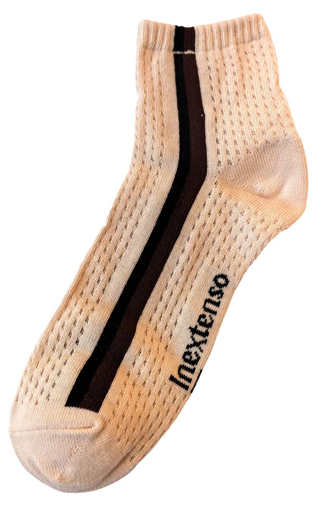 Носки женские InExtenso бежево-черные, р.35/38-39/42