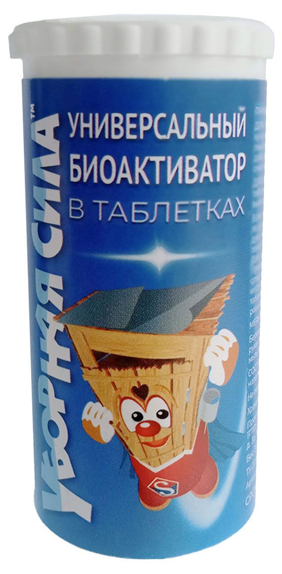 Биоактиватор для дачных туалетов и септиков Уборная сила универсальный в таблетках, 7 шт х 5 г