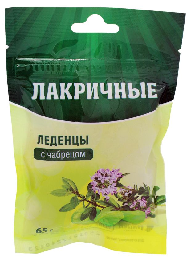 Леденцы Аклен Лакричные с чабрецом, 20 шт