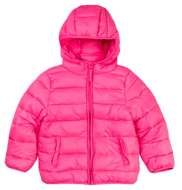 Куртка для девочки Mothercare стеганая складывающаяся розовая, р.80-140