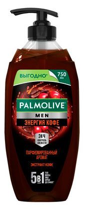 Гель для душа Palmolive Men 5 в 1 Энергия кофе Турция, 750 мл