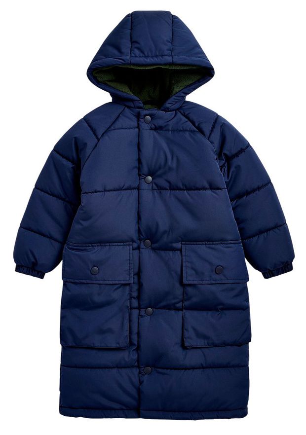 Куртка для мальчика Mothercare удлиненная синяя, р.92-140