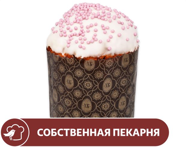 Кулич АШАН Творожный с изюмом, 420 г