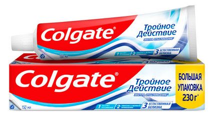 Зубная паста Colgate Тройное действие Китай, 150 мл