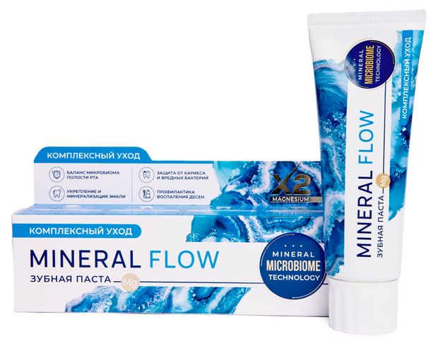 Зубная паста PSLAB Mineral Flow Комплексный уход, 100 г