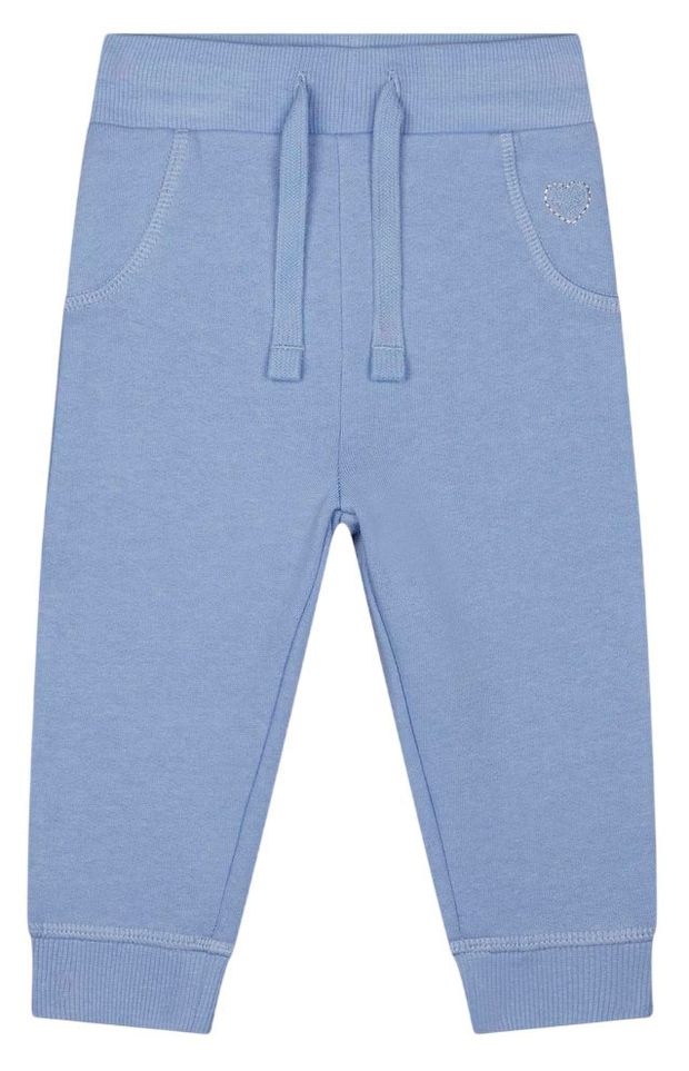 Брюки спортивные для девочки Mothercare с начесом голубые, р.68-116