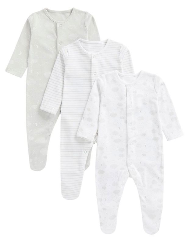 Комбинезоны для новорожденных Mothercare 3 шт, р.50-86