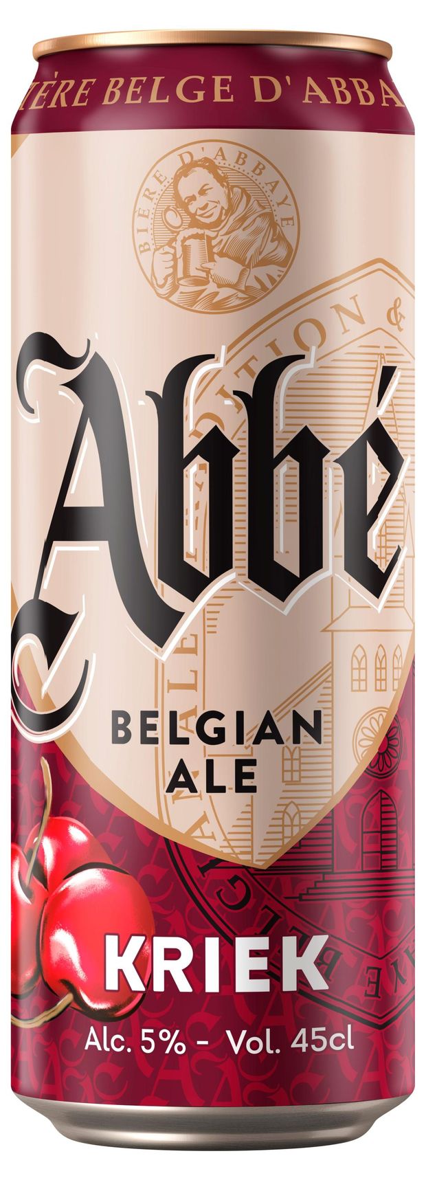 Напиток пивной Abbe Kriek фильтрованный 5%, 450 мл