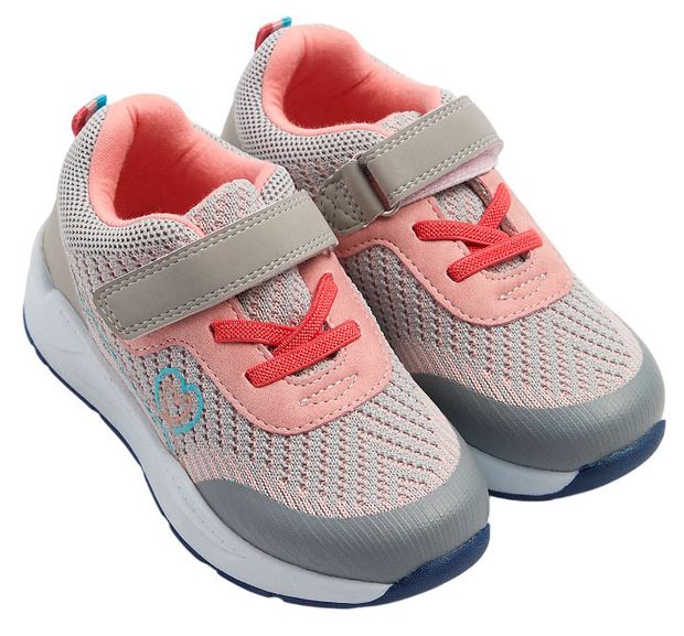 Кроссовки для девочки Mothercare серо-розовые, р.23-34