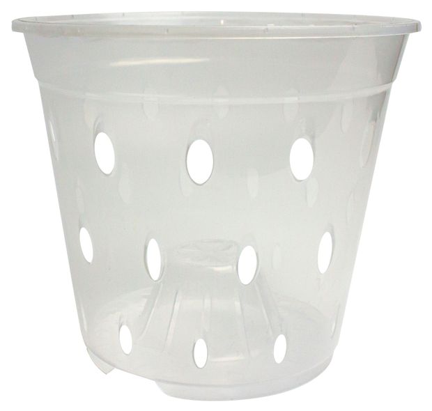 Горшок для орхидей NAT прозрачный 15 см, 12 см