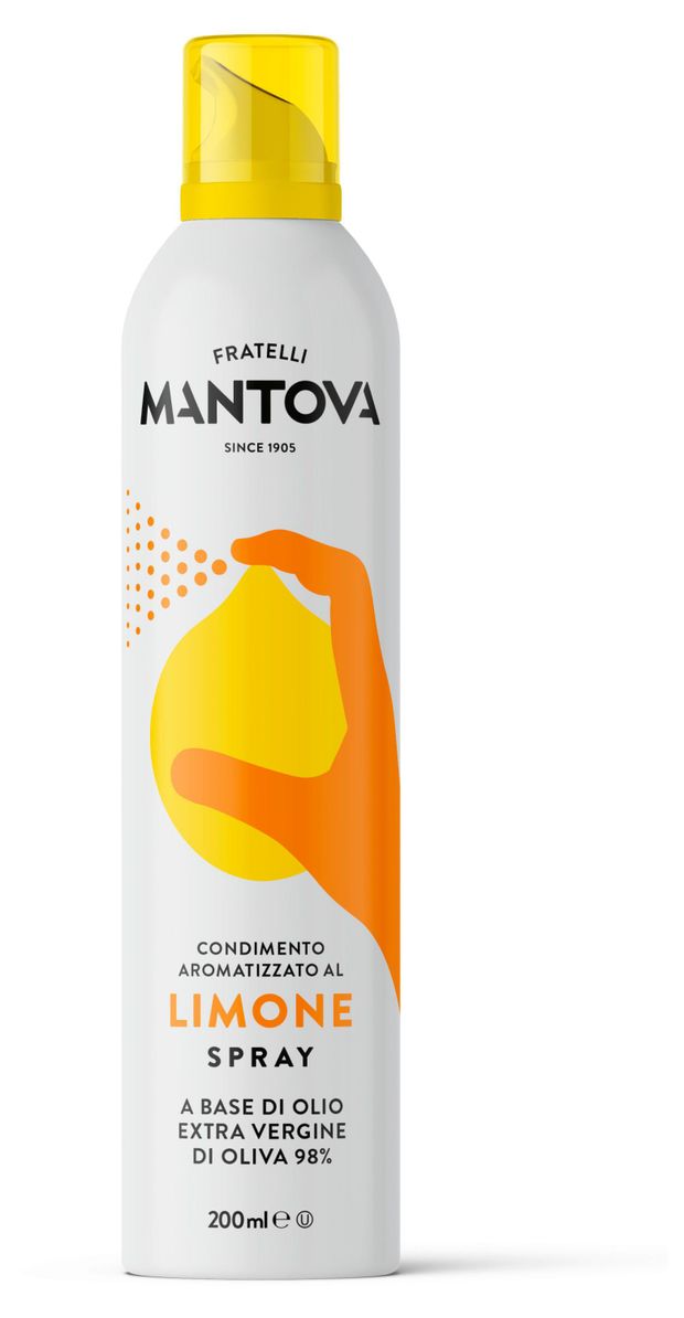 Масло-спрей оливковое Fratelli Mantova Extra Virgin нерафинированное с лимоном Италия, 200 мл