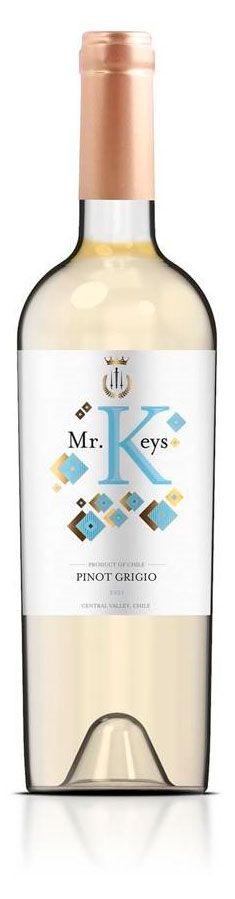 Вино Mr.keys Pinot Grigio белое сухое Чили, 0,75 л
