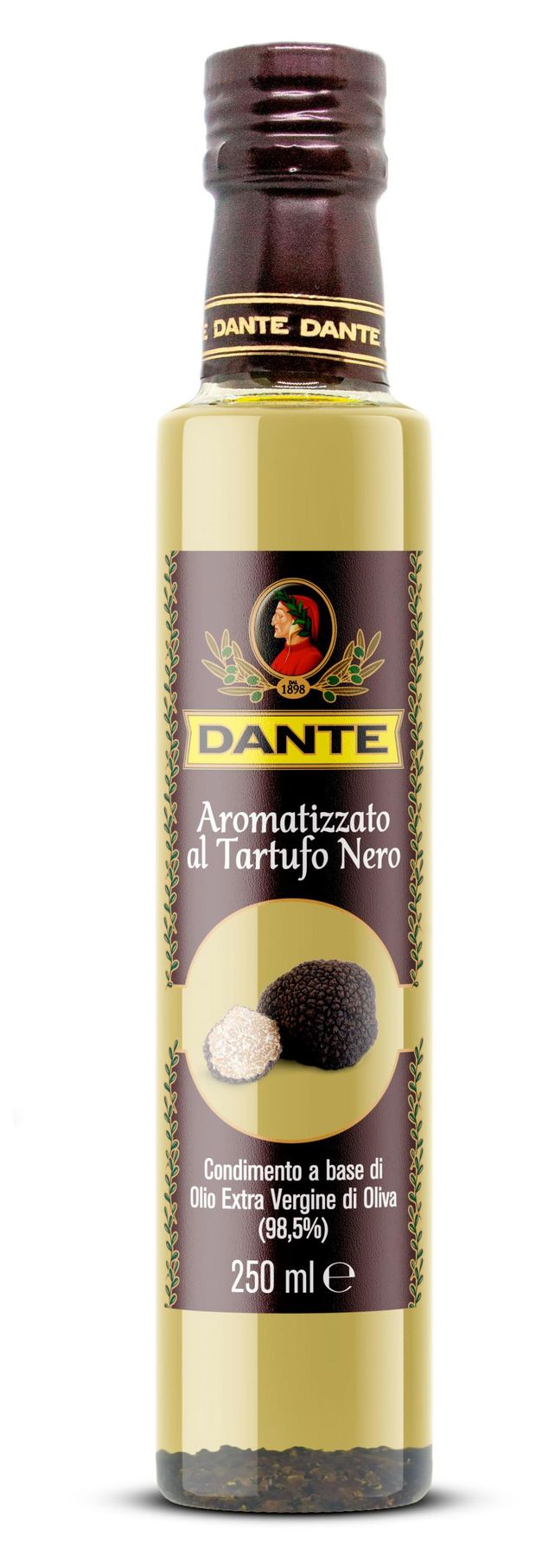 Масло оливковое Olio Dante Extra Virgin нерафинированное с черным трюфелем Италия, 250 мл