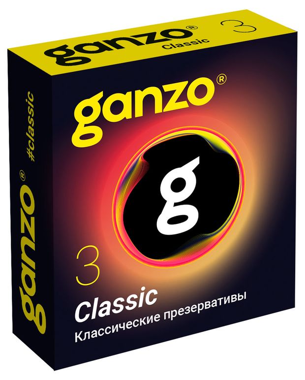 Презервативы Ganzo classic классические Чехия, 3 шт