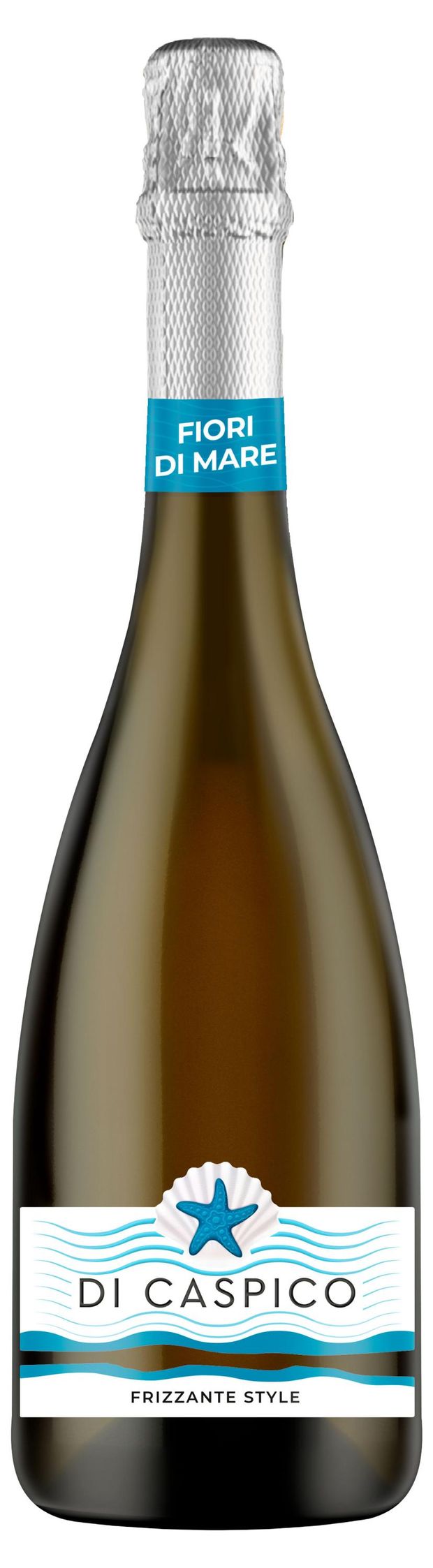 Игристое вино Di Caspico Fiori di Mare жемчужное полусладкое белое Россия, 0,75 л