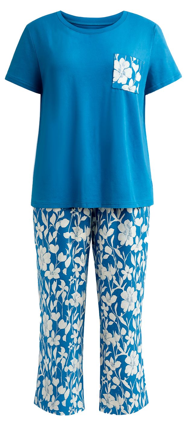 Пижама женская InExtenso с коротким рукавом зеленая, р. S-XXL