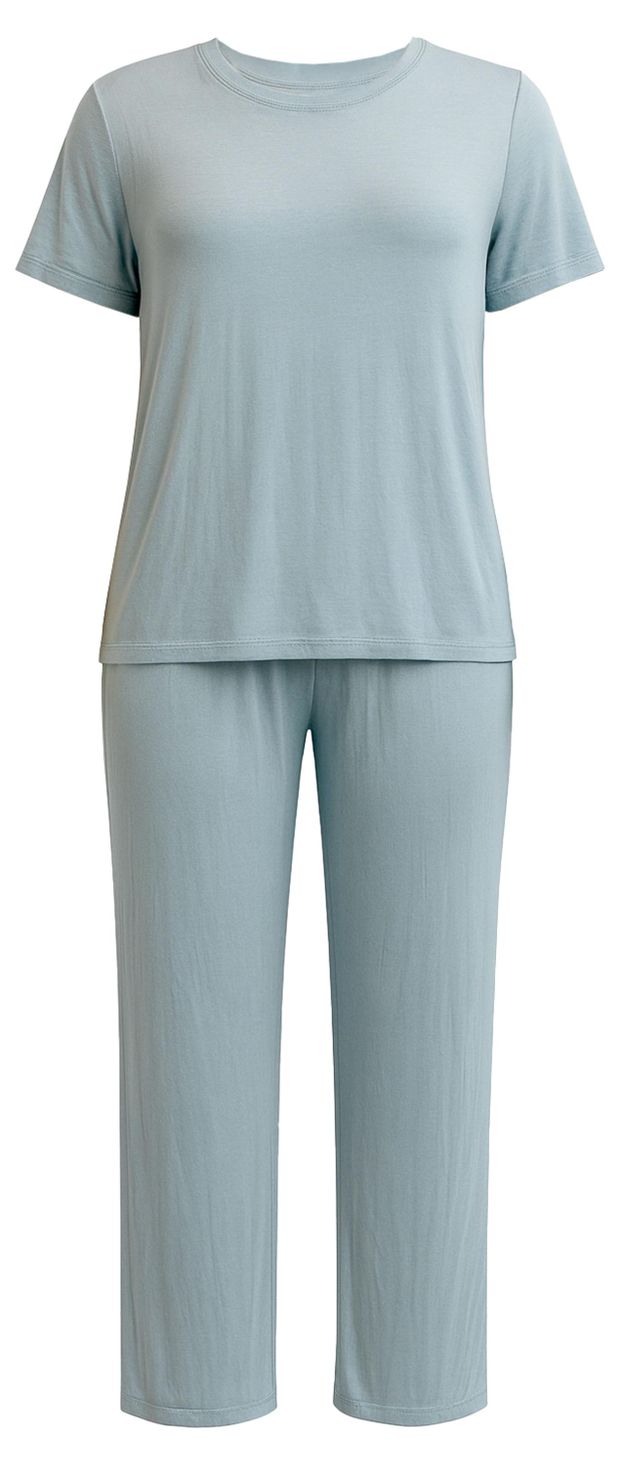 Пижама женская InExtenso с коротким рукавом светло-голубая, р. S-XXL