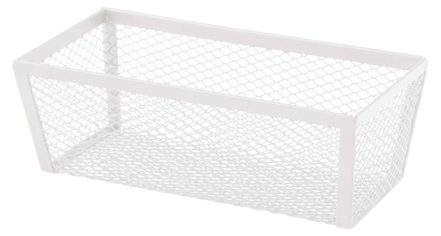 Корзина для хранения Actuel металлическая белая, 16x8x5 см