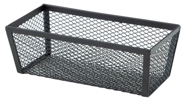 Корзина для хранения Actuel металлическая черная, 16x8x5 см