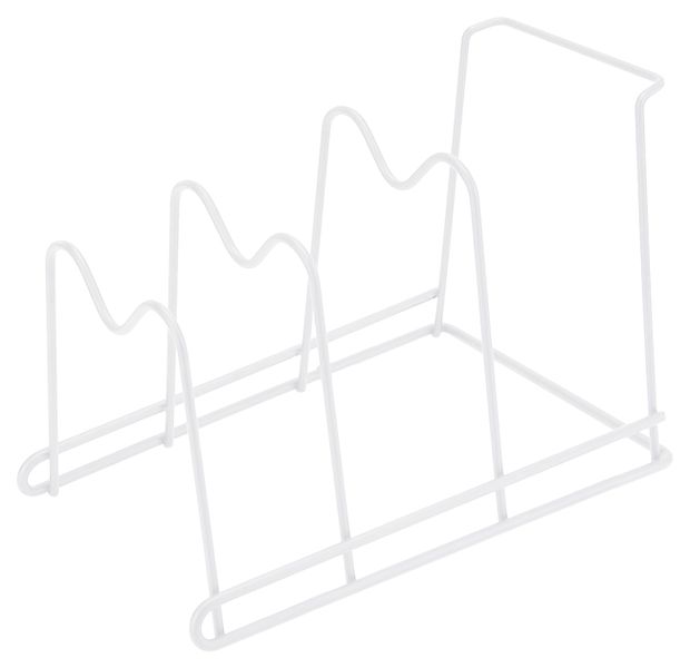 Подставка для посуды Actuel с тремя отсеками белая, 30х19,7х21 см