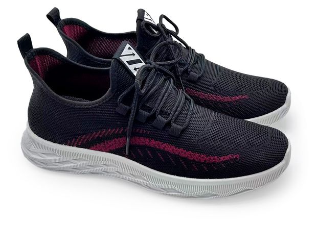 Кроссовки мужские InExtenso черно-красные, р 39-45