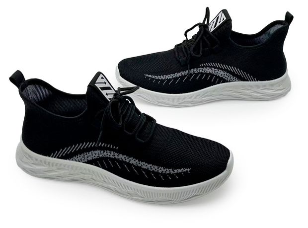 Кроссовки мужские InExtenso черно-серые, р 39-45