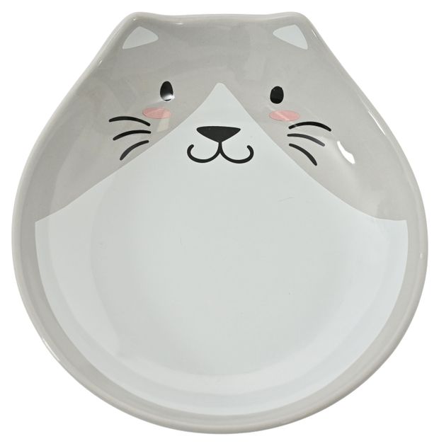 Миска для кошек Кошечка керамическая 220 мл, 1 шт в ассортименте