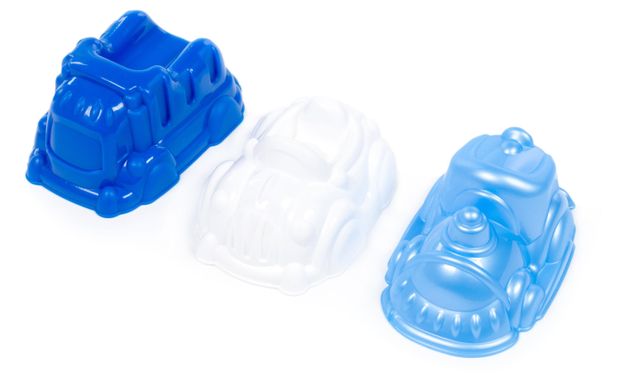 Формочки для игры в песочнице НОРДПЛАСТ машинки, 3 шт