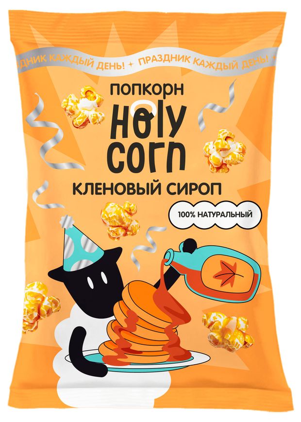 Попкорн Holy Corn со вкусом кленовый сироп, 50 г