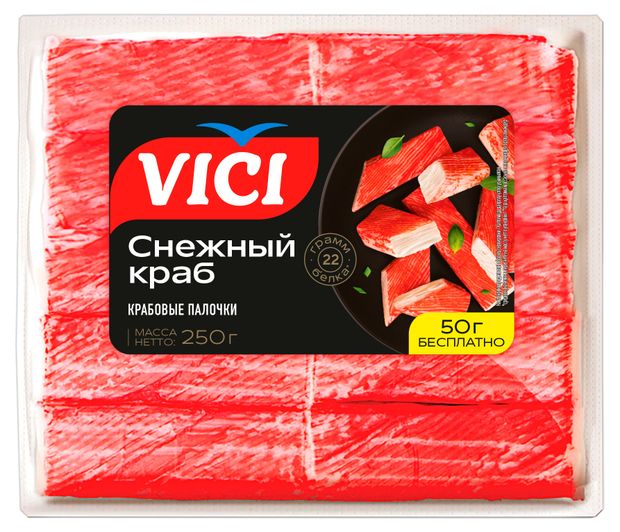 Крабовые палочки VICI Снежного краба, 250 г