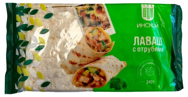 Лаваш ИНСКОЙ с отрубями, 240 г