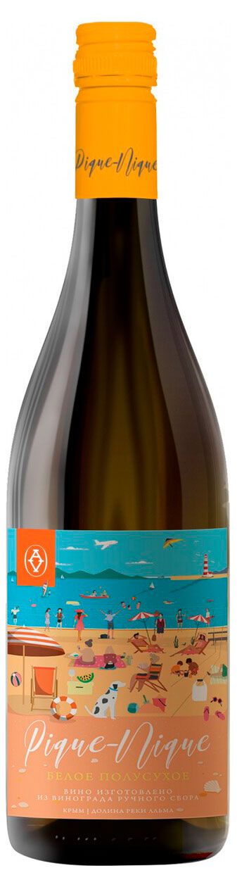 Вино Alma Valley Picnic Wine белое полусухое Россия, 0,75 л