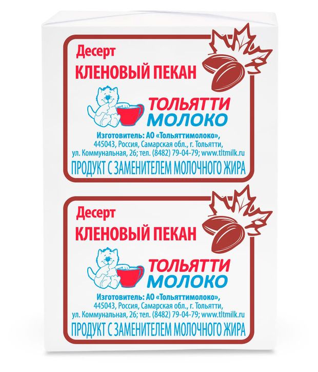 Десерт Тольяттимолоко Кленовый сироп и орех пекан ЗМЖ, 100 г