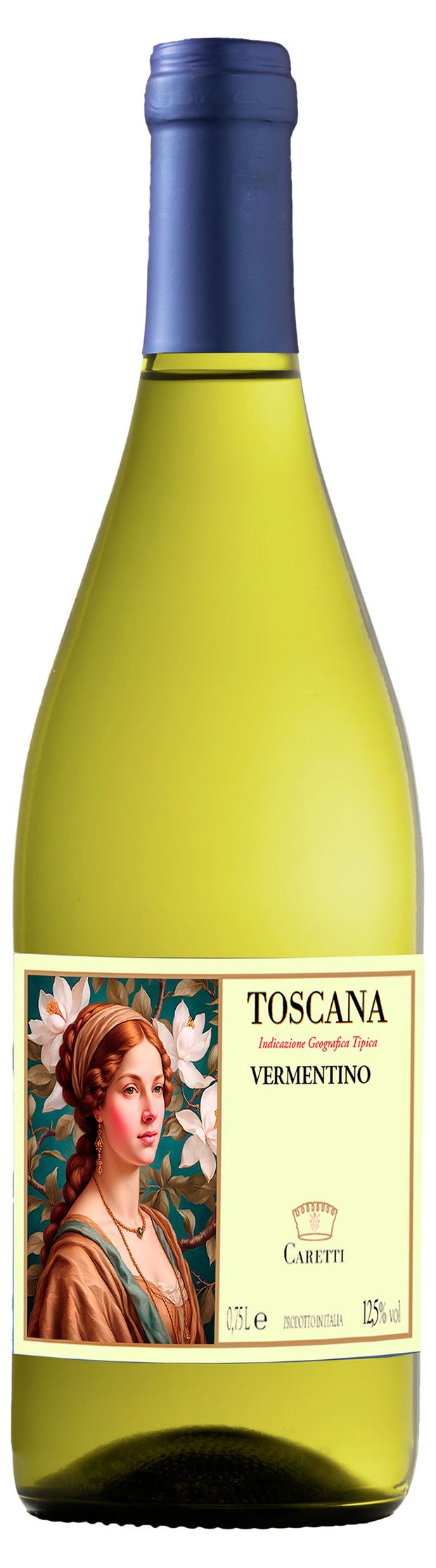 Вино Caretti Vermentino Toscana белое сухое Италия, 0,75 л