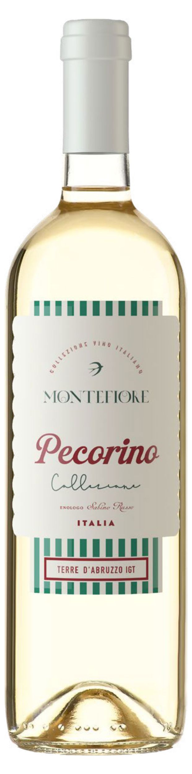 Вино Montefiore Пекорино белое сухое Италия, 0,75 л
